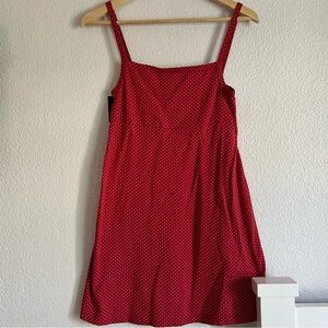 Brandy Melville polka dot red mini dress